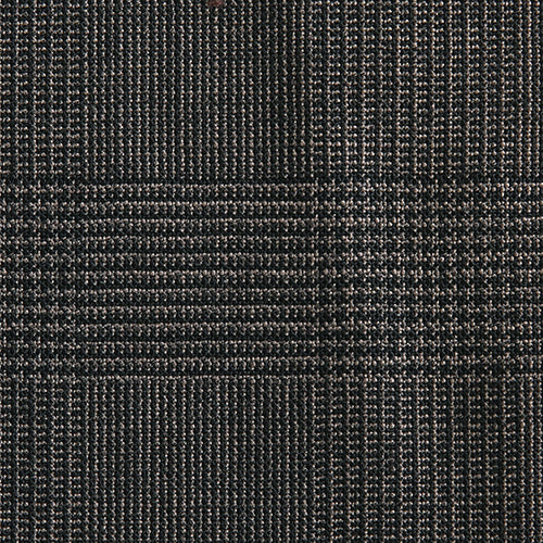 Brown Plaid Fabric Close Up