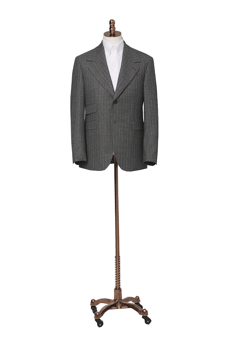 Grey herringbone suit jacket from the Crowned Legacy ministry leaders wardrobe collection.