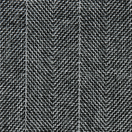 Gray Herringbone Wool Close Up