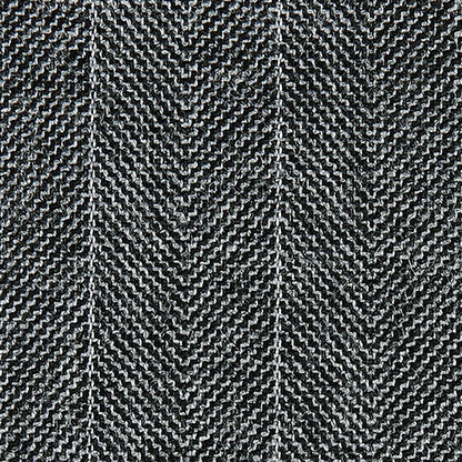 Gray Herringbone Wool Close Up