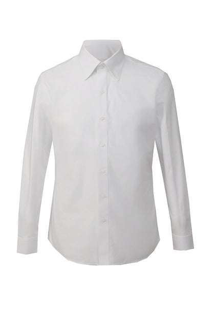 Bespoke white dress shirt – luxury men’s fashion with custom tailored fit