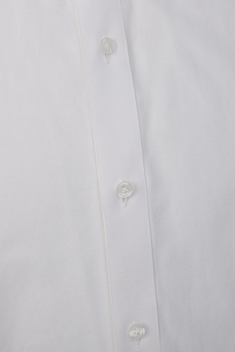 Custom white dress shirt with premium cotton